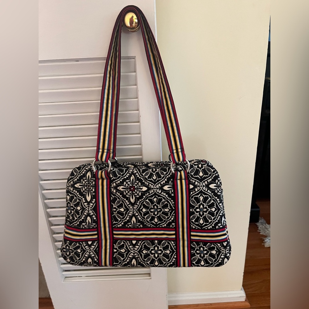 Vera Bradley Bag With Ribbon Stripe Handles